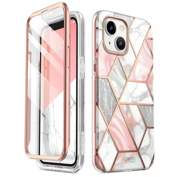 Supcase Cosmo iPhone 14 Plus Case - Pink Marbleeng