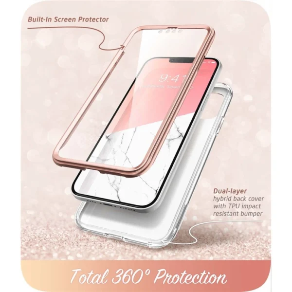 Supcase Cosmo iPhone 14 Plus Case - Pink Marbleeng