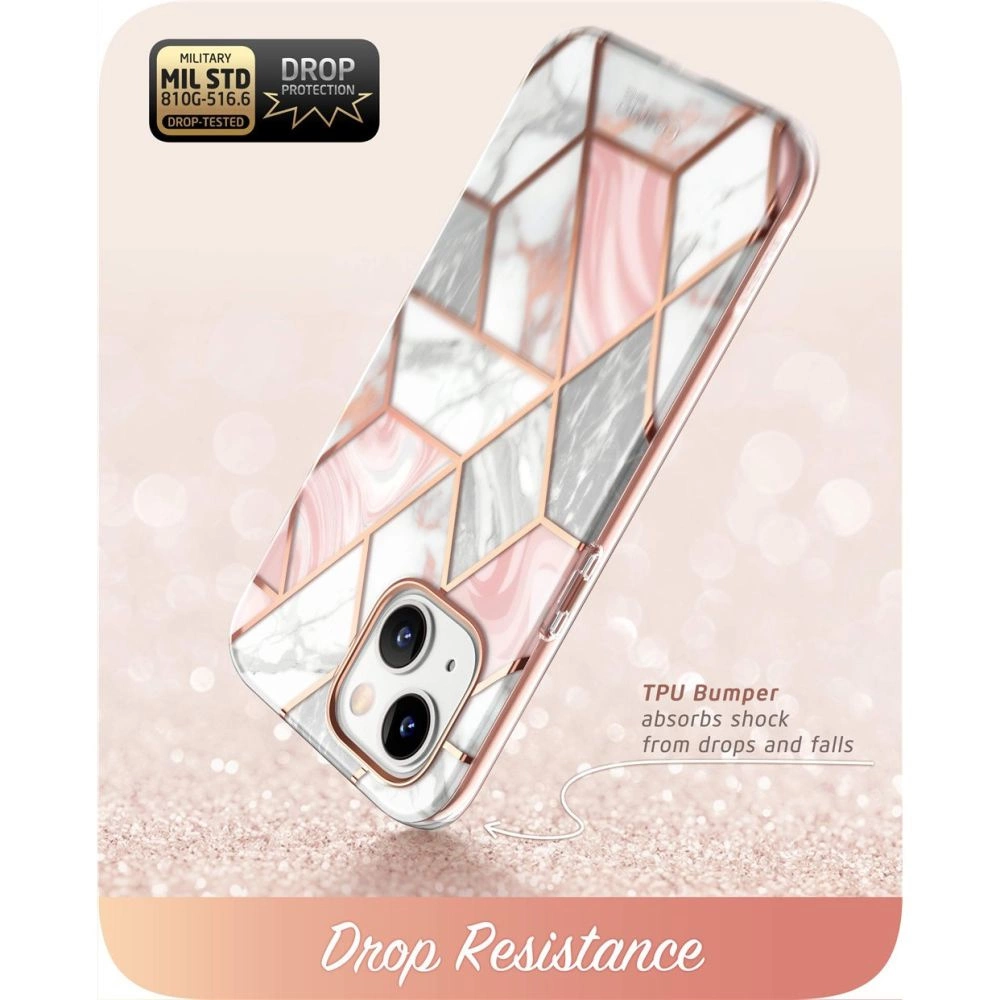 Supcase Cosmo iPhone 14 Plus Case - Pink Marbleeng