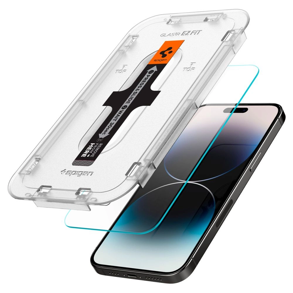 Spigen Glas.tR EZ Fit tempered glass for iPhone 14 Pro - 2 pcs.eng