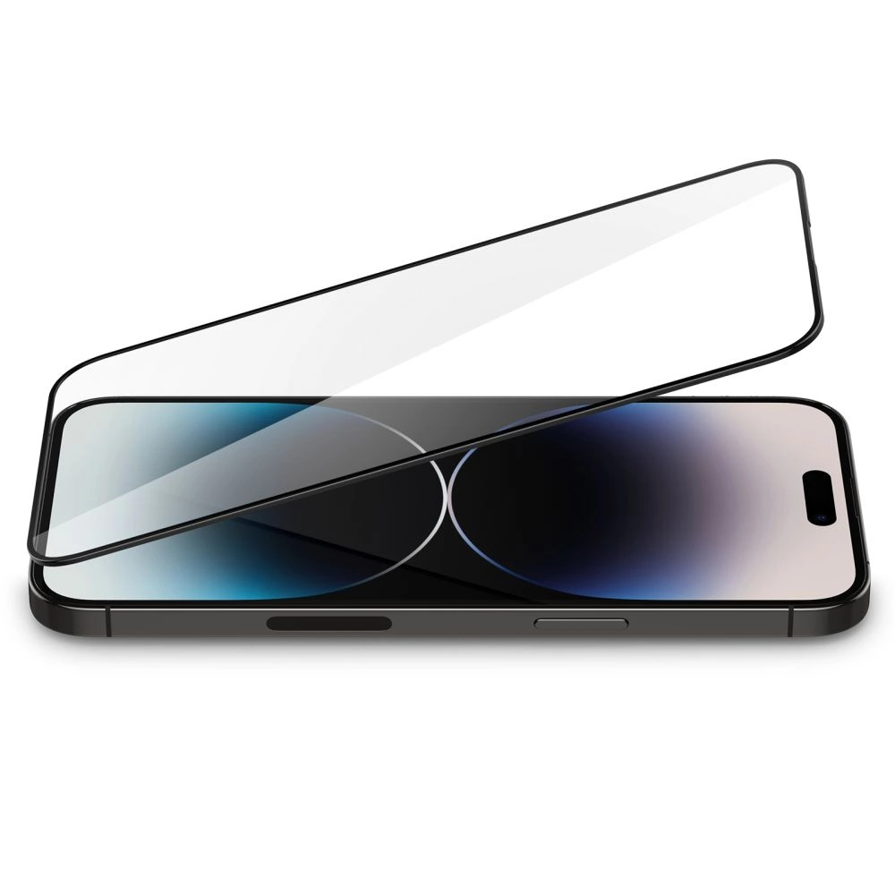 Spigen Glass FC Tempered Glass for iPhone 14 Pro Max - Blackeng
