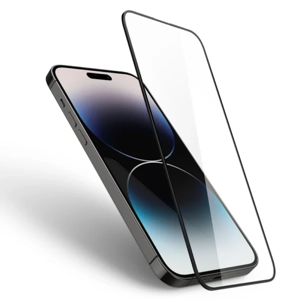 Spigen Glass FC Tempered Glass for iPhone 14 Pro Max - Blackeng