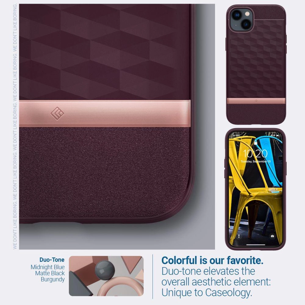 Caseology Parallax Mag case with MagSafe for iPhone 14 Plus - burgundyeng