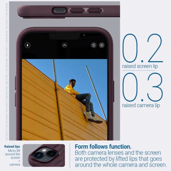 Caseology Parallax Mag case with MagSafe for iPhone 14 Plus - burgundyeng