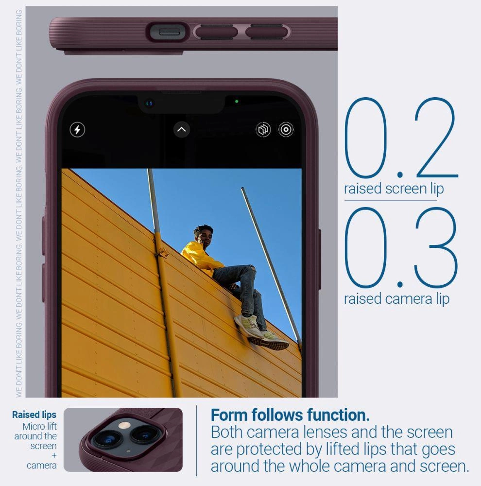Caseology Parallax Mag case with MagSafe for iPhone 14 Plus - burgundyeng