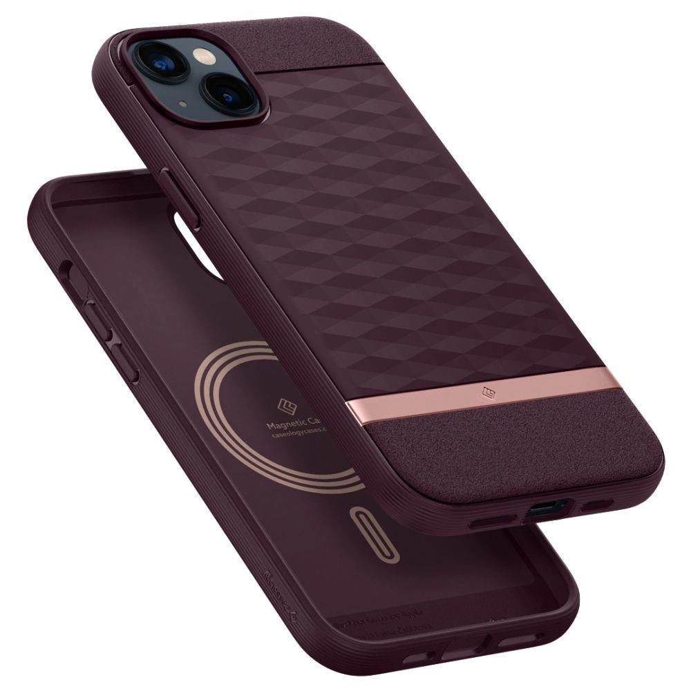 Caseology Parallax Mag case with MagSafe for iPhone 14 Plus - burgundyeng