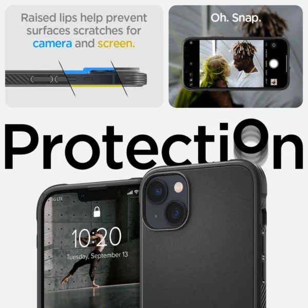 Spigen Rugged Armor Mag Case with MagSafe for iPhone 14 - Matte Blackeng