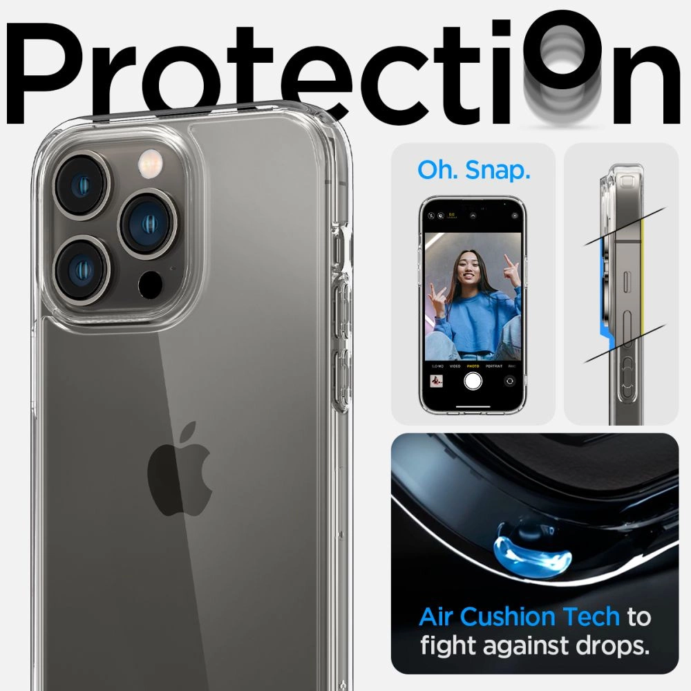 Spigen Ultra Hybrid Case for iPhone 14 Pro Max - Cleareng
