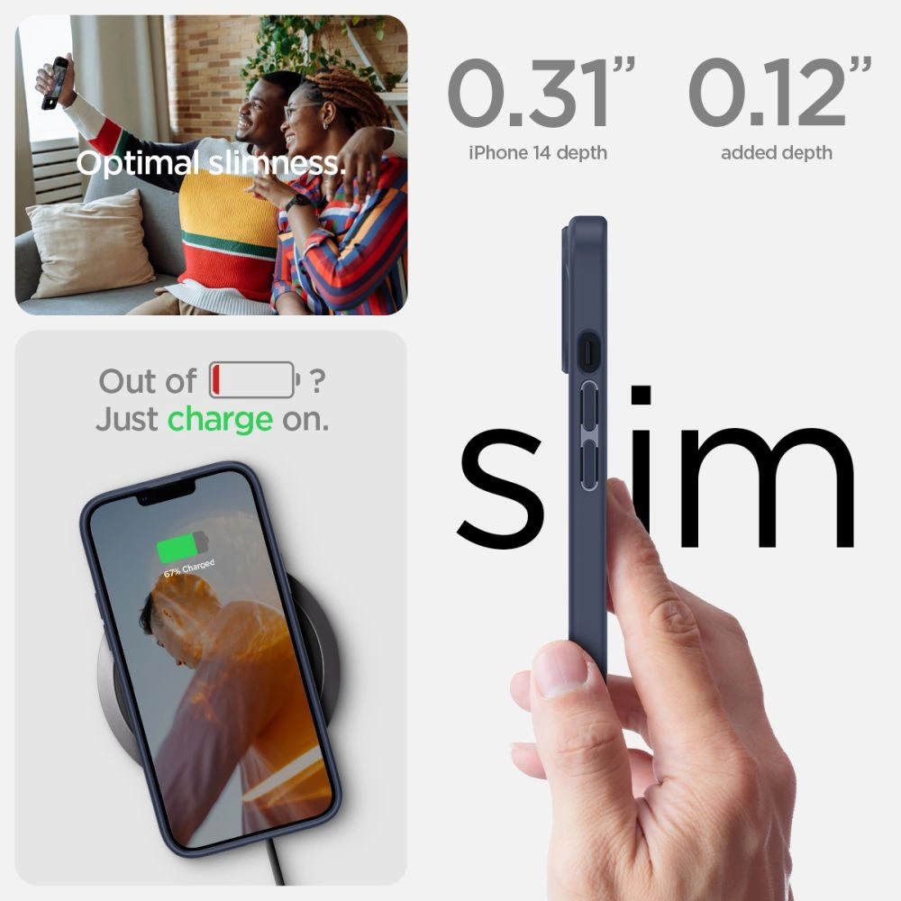 Spigen Ultra Hybrid iPhone 14 Plus Case - Blueeng