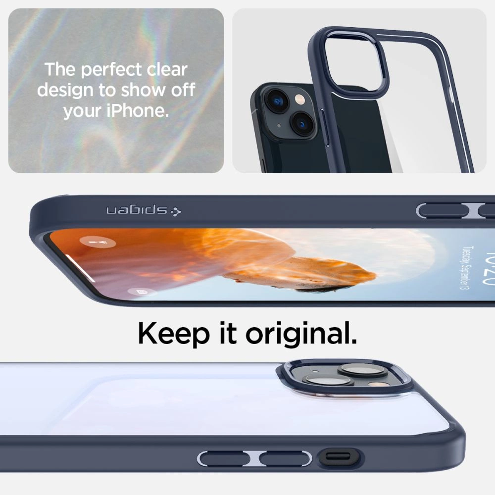 Spigen Ultra Hybrid iPhone 14 Plus Case - Blueeng