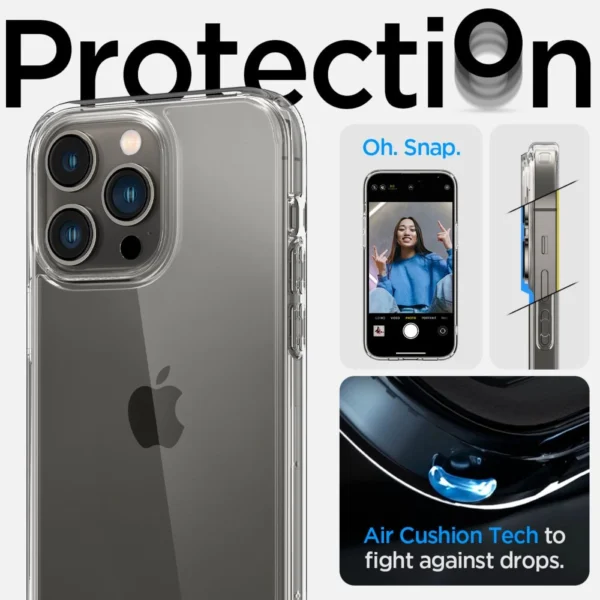 Spigen Ultra Hybrid iPhone 14 Pro Case - Cleareng