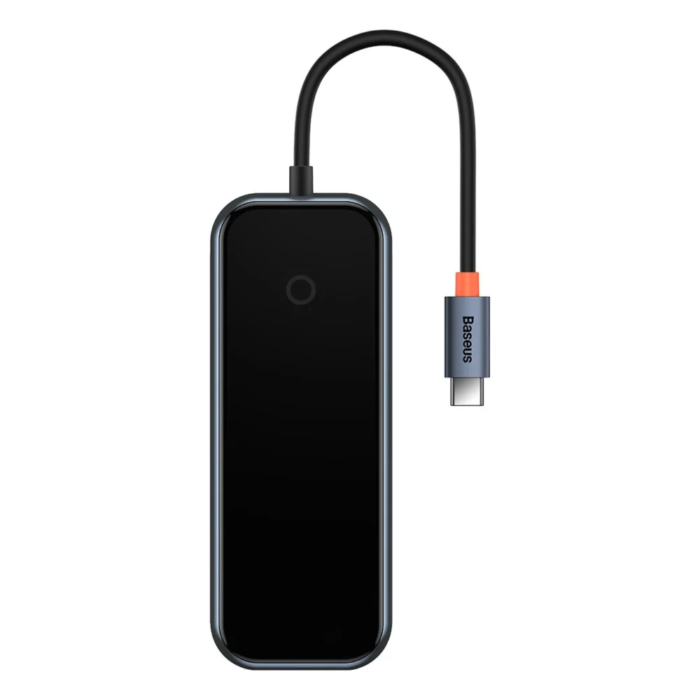 Baseus AcmeJoy HUB 4-port (USB-C to 1x USB-C PD&Data/3x USB3.0) dark gray (WKJZ010013)eng