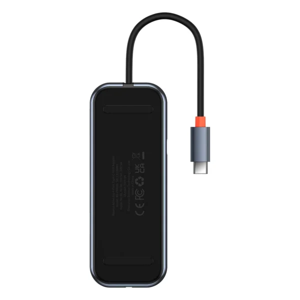 Baseus AcmeJoy HUB 4-port (USB-C to 1x USB-C PD&Data/3x USB3.0) dark gray (WKJZ010013)eng