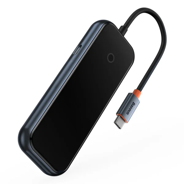 Baseus AcmeJoy HUB 4-port (USB-C to 1x USB-C PD&Data/3x USB3.0) dark gray (WKJZ010013)eng