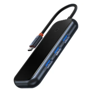 Baseus AcmeJoy HUB 4-port (USB-C to 1x USB-C PD&Data/3x USB3.0) dark gray (WKJZ010013)eng
