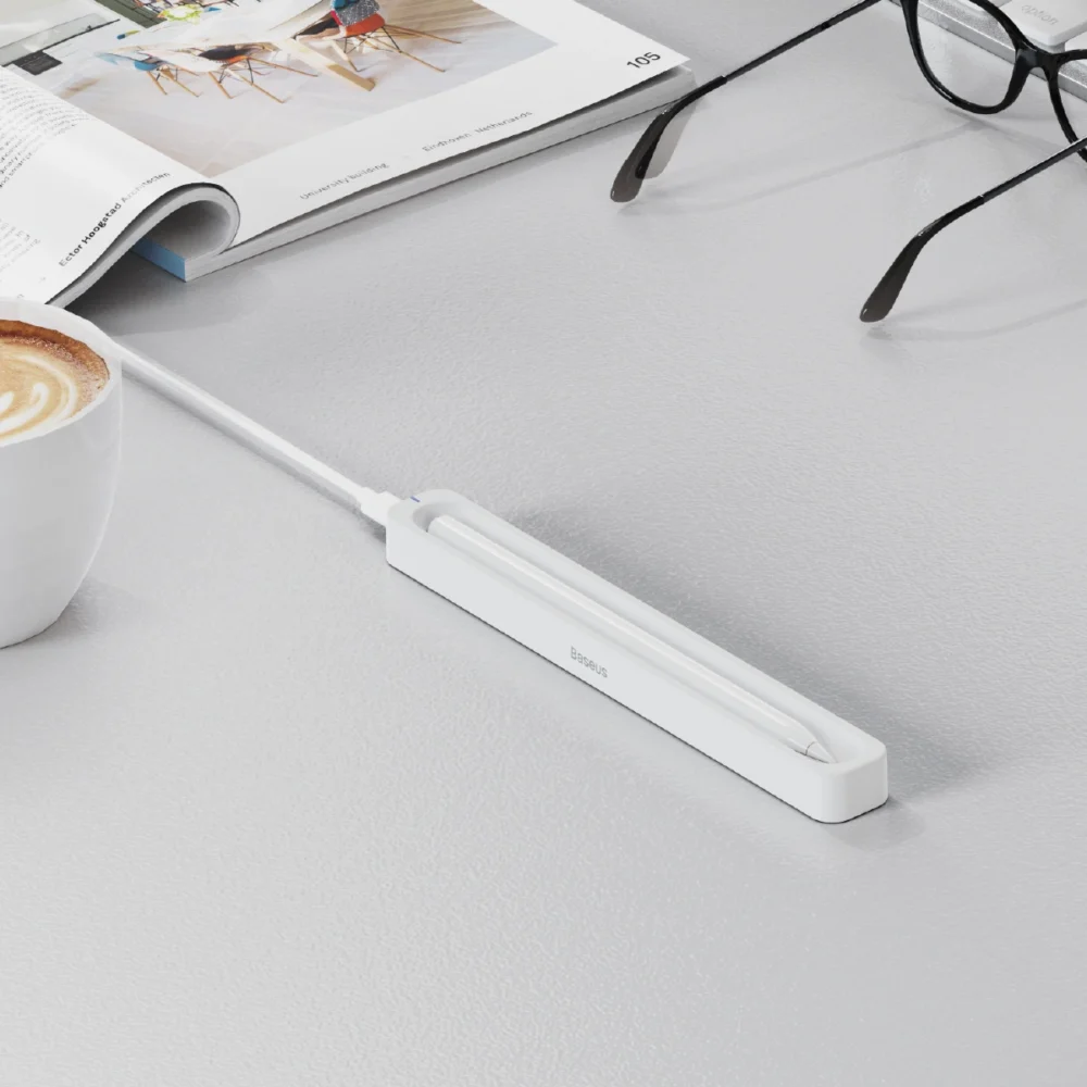 Wireless charger for Apple Pencil 2 / Baseus stylus - whiteeng
