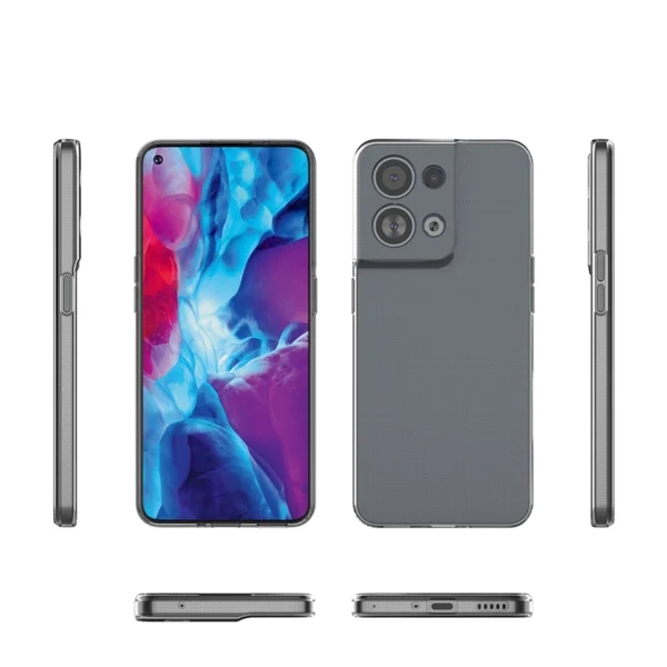 Ultra Clear 0.5mm case for Oppo Reno 8 thin cover transparenteng