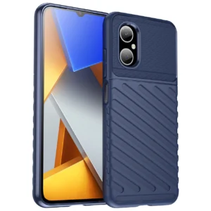 Thunder Case Xiaomi Poco M4 5G silicone armor case blueeng