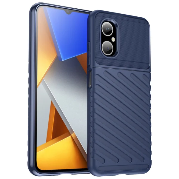 Thunder Case Xiaomi Poco M4 5G silicone armor case blueeng