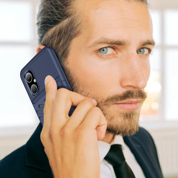 Thunder Case Xiaomi Poco M4 5G silicone armor case blueeng