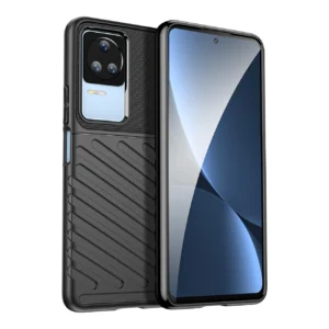 Thunder Case case for Xiaomi Poco F4 5G silicone armor case blackeng