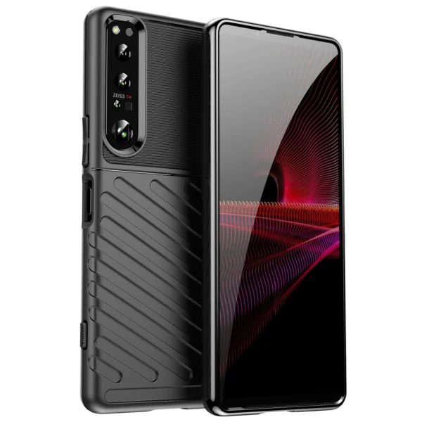 Thunder Case case for Sony Xperia 1 IV silicone armor case blackeng