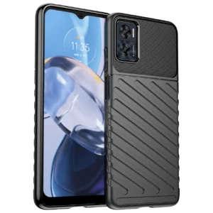 Thunder Case case for Motorola Moto E32 silicone armor case blackeng