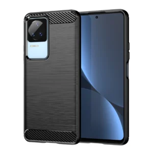 Carbon Case for Xiaomi Poco F4 5G flexible silicone carbon cover blackeng