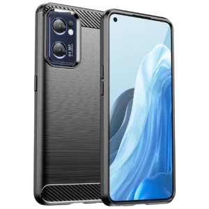 Carbon Case for Realme Narzo 50 5G flexible silicone carbon cover blackeng