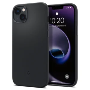 Spigen Silicone Fit Mag Case with MagSafe for iPhone 14 Plus - Blackeng