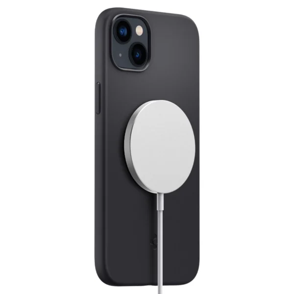 Spigen Silicone Fit Mag Case with MagSafe for iPhone 14 Plus - Blackeng
