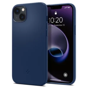 Spigen Silicone Fit Mag Case with MagSafe for iPhone 14 Plus - Blueeng