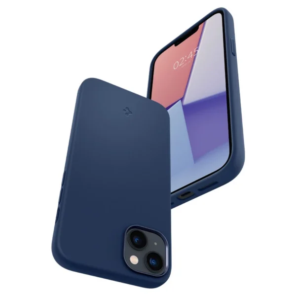 Spigen Silicone Fit Mag Case with MagSafe for iPhone 14 Plus - Blueeng