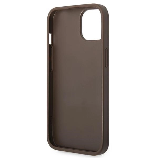Guess GUHCP14MG4GFBR iPhone 14 Plus 6,7" brązowy/brown hard case 4G Metal Gold Logoeng