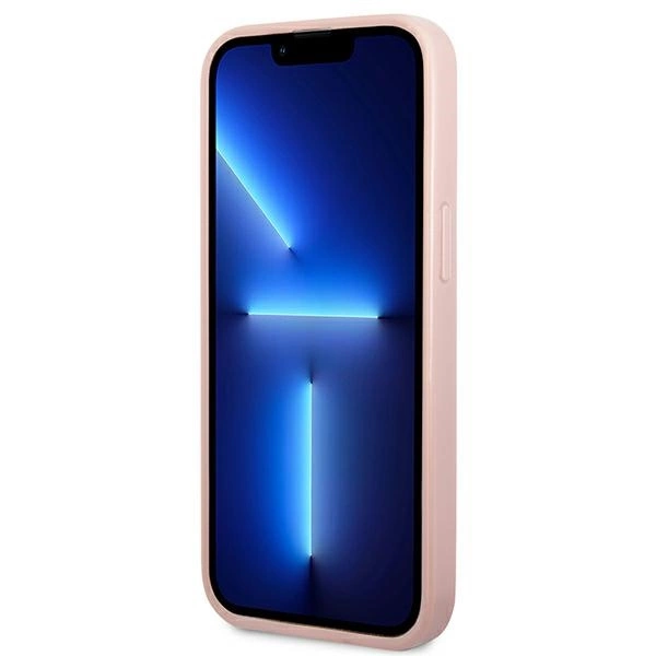Guess GUHCP14XHGGSHP iPhone 14 Pro Max 6,7" różowy/pink hard case Glitter Scripteng