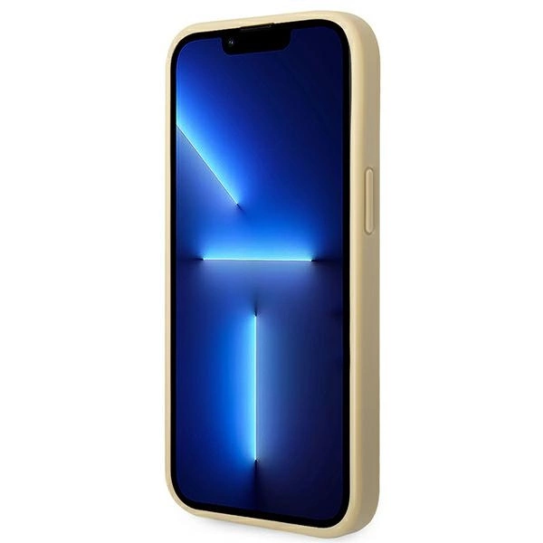 Guess GUHCP14SHGGSHD iPhone 14 6,1" złoty/gold hard case Glitter Scripteng