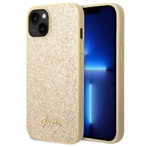 Guess GUHCP14MHGGSHD iPhone 14 Plus 6,7" złoty/gold hard case Glitter Scripteng