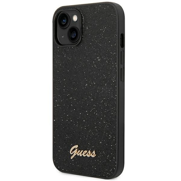 Guess GUHCP14MHGGSHK iPhone 14 Plus 6,7" czarny/black hard case Glitter Scripteng