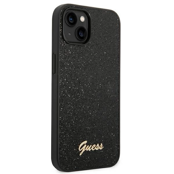 Guess GUHCP14MHGGSHK iPhone 14 Plus 6,7" czarny/black hard case Glitter Scripteng