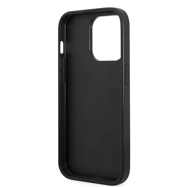 Guess GUHCP14LHGGSHK iPhone 14 Pro 6,1" czarny/black hard case Glitter Scripteng