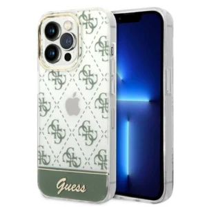 Guess GUHCP14XHG4MHA iPhone 14 Pro Max 6,7" khaki hardcase 4G Pattern Scripteng