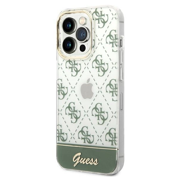 Guess GUHCP14XHG4MHA iPhone 14 Pro Max 6,7" khaki hardcase 4G Pattern Scripteng