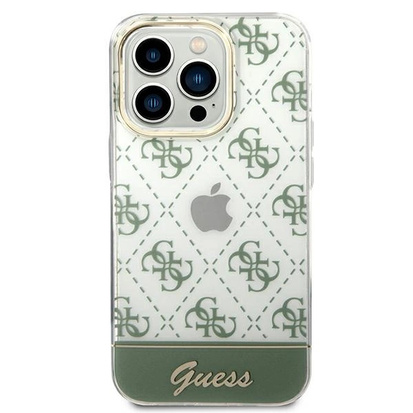 Guess GUHCP14XHG4MHA iPhone 14 Pro Max 6,7" khaki hardcase 4G Pattern Scripteng