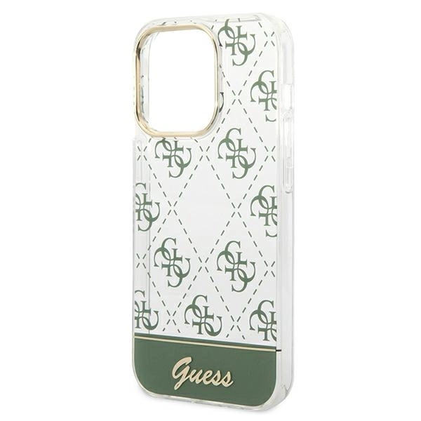 Guess GUHCP14XHG4MHA iPhone 14 Pro Max 6,7" khaki hardcase 4G Pattern Scripteng