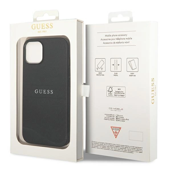Guess GUHCP14MPSASBBK iPhone 14 Plus 6,7" czarny/black Saffiano Strapeng