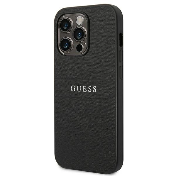 Guess GUHCP14LPSASBBK iPhone 14 Pro 6,1" czarny/black Saffiano Strapeng