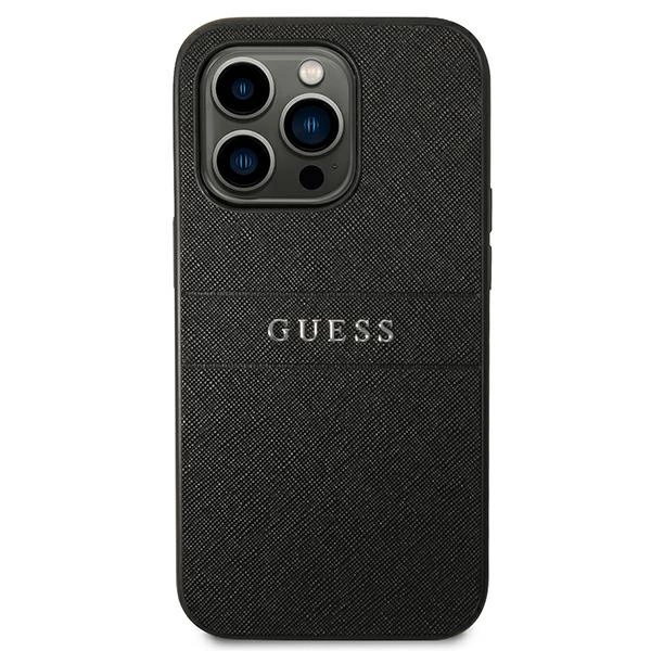 Guess GUHCP14LPSASBBK iPhone 14 Pro 6,1" czarny/black Saffiano Strapeng