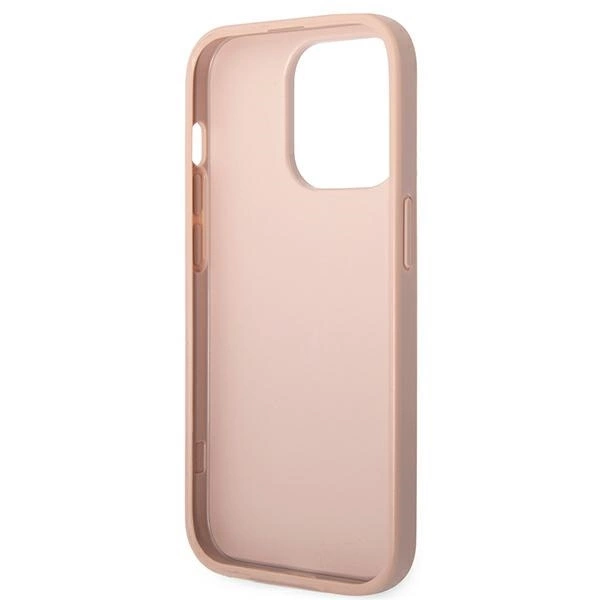 Guess GUHCP14LPSASBPI iPhone 14 Pro 6,1" różowy/pink Saffiano Strapeng