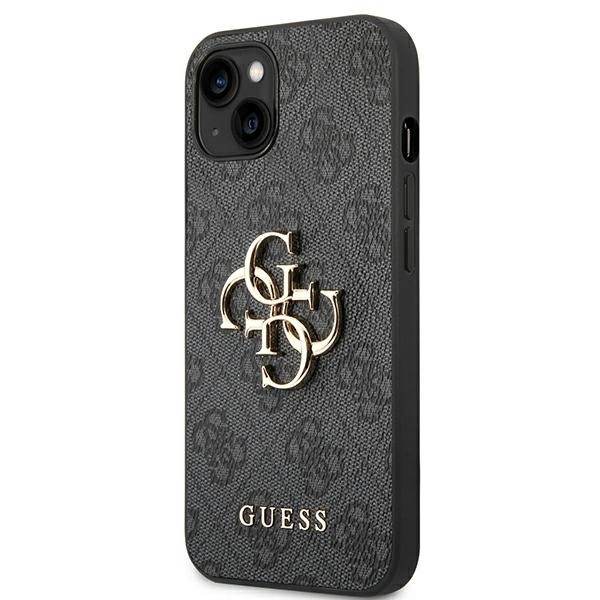 Guess GUHCP14S4GMGGR iPhone 14 6,1" szary/grey hardcase 4G Big Metal Logoeng