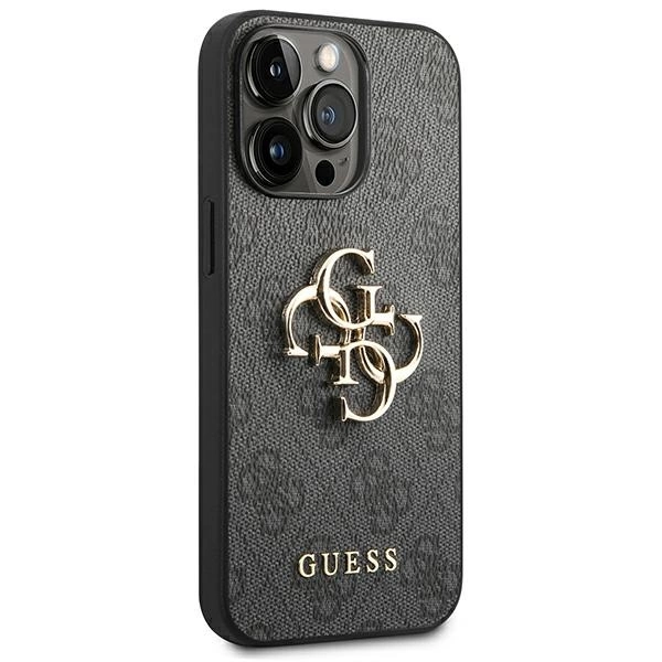 Guess GUHCP14L4GMGGR iPhone 14 Pro 6,1" szary/grey hardcase 4G Big Metal Logoeng